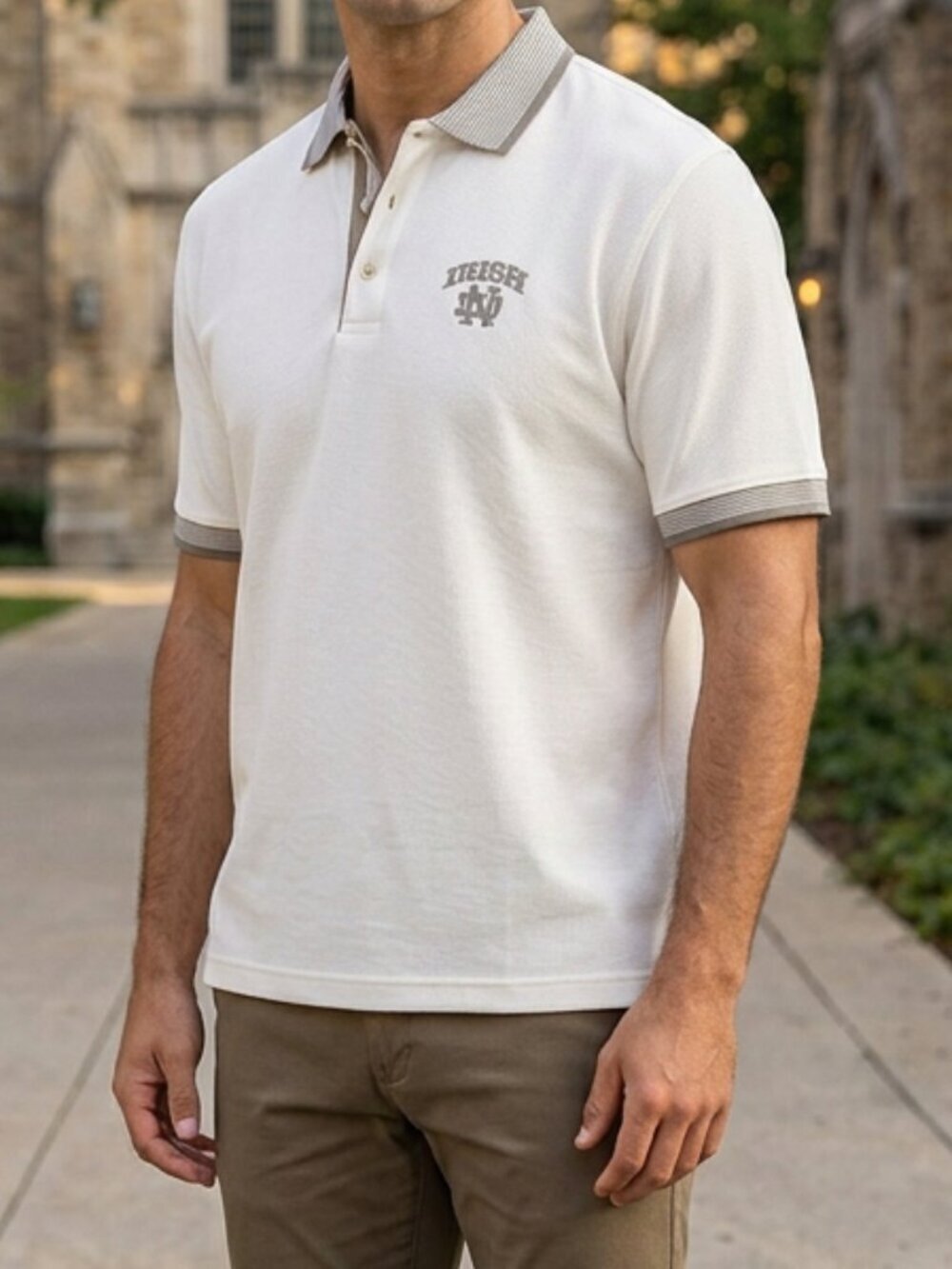 Vintage Holloway Life Style "Norte Dame" Short Sleeve Polo